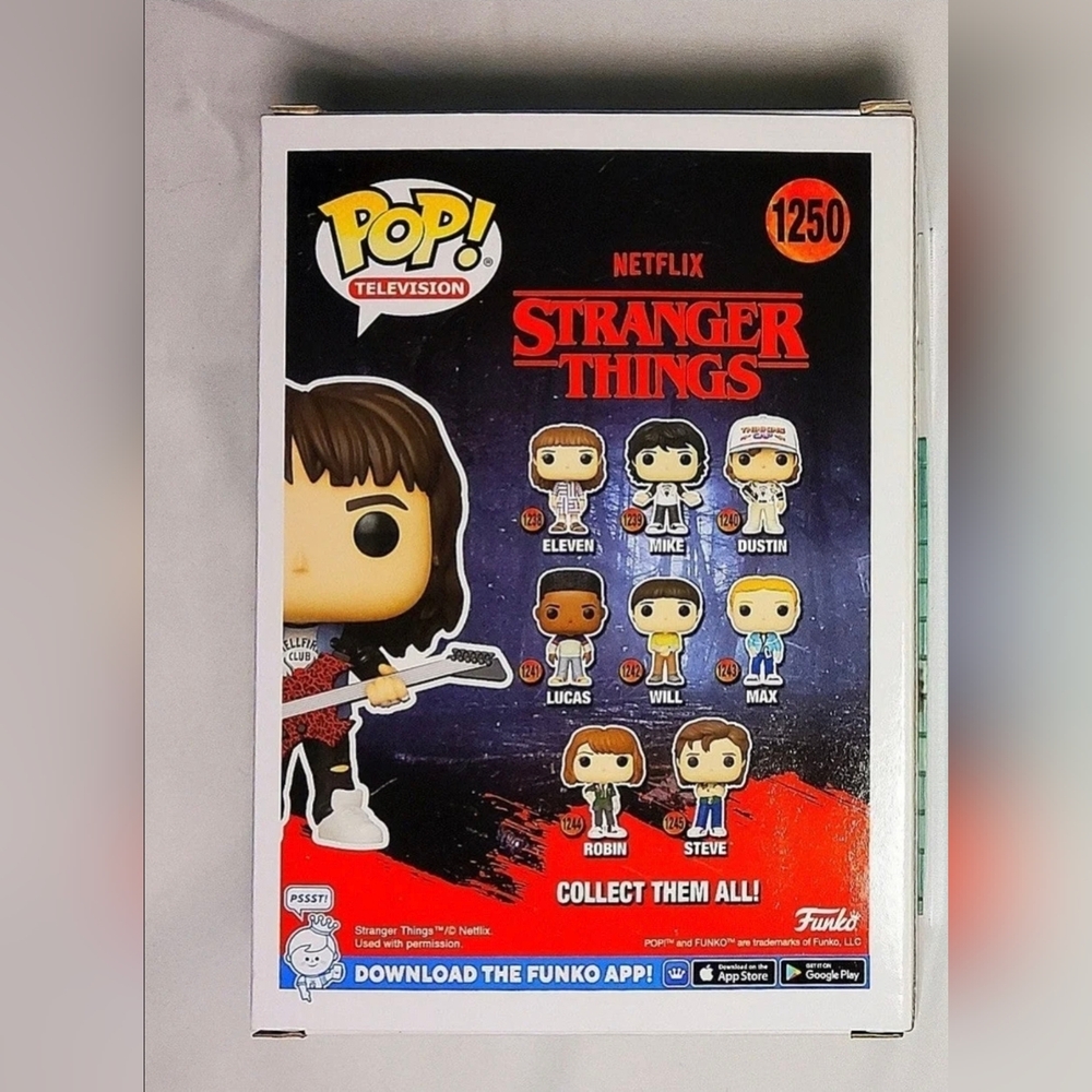 Bid or Buy! Funko 1250 STRANGER THINGS EDDIE MUNSON Target Excl w Free Case - Picture 6 of 8
